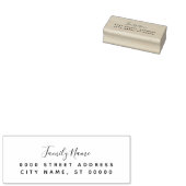 Simple Return Address Rubber Stempel (Gestempeld)