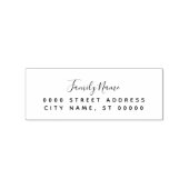 Simple Return Address Rubber Stempel (Afrduk)