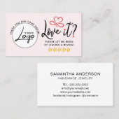 Simple Review Request Logo Visitekaartje (Voorkant / Achterkant)