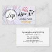 Simple Review Request Logo Visitekaartje (Voorkant / Achterkant)