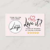 Simple Review Request Logo Visitekaartje (Voorkant)