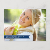 Simple Ribbon Afstuderen Briefkaart (Voorkant)