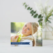 Simple Ribbon Afstuderen Briefkaart (Staand voorkant)