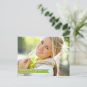 Simple Ribbon Afstuderen Briefkaart (Staand voorkant)