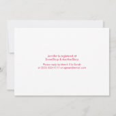 Simple Ribbon Hearts Valentijns Vrijgezellenfeest Kaart (Achterkant)