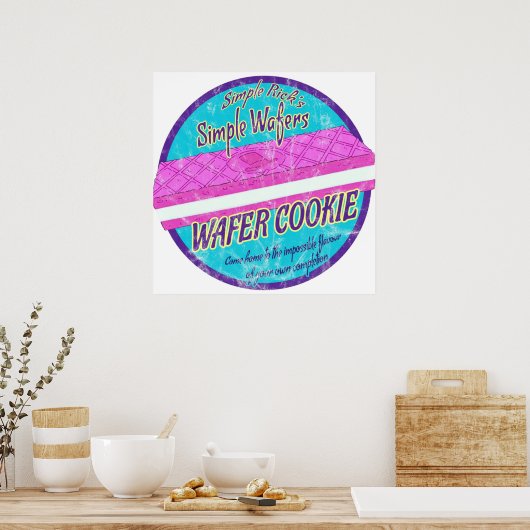 Simple Rick Wafer Cookie Poster (Keuken)