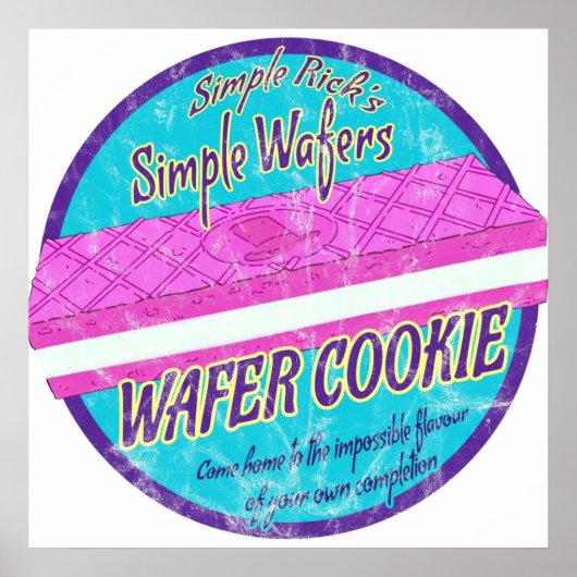Simple Rick Wafer Cookie Poster (Voorkant)