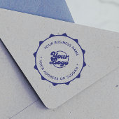 Simple round custom self inking stamps with logo  zelfinktende stempel