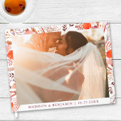 Simple Rustic Boho Chic Wildflowers Photo Wedding Gastenboek