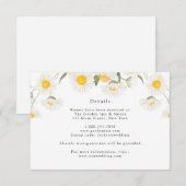 Simple Rustic Daisy Flowers - Kaart met details (Voorkant / Achterkant)