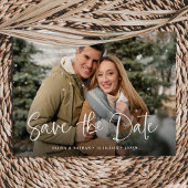 Simple Rustic-foto Save The Date