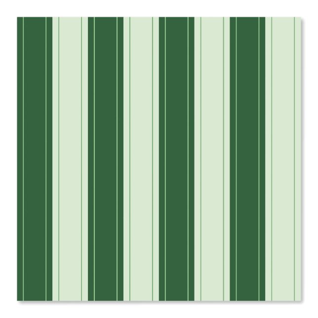 Simple Rustic Green Stripes with Ticking Behang (Voorkant)
