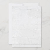 Simple Rustic Herfst Wreath Invitation Kaart (Achterkant)