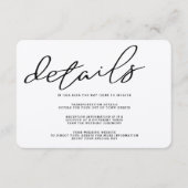 Simple Rustic Kraft Paper — Kaart met details (Voorkant)