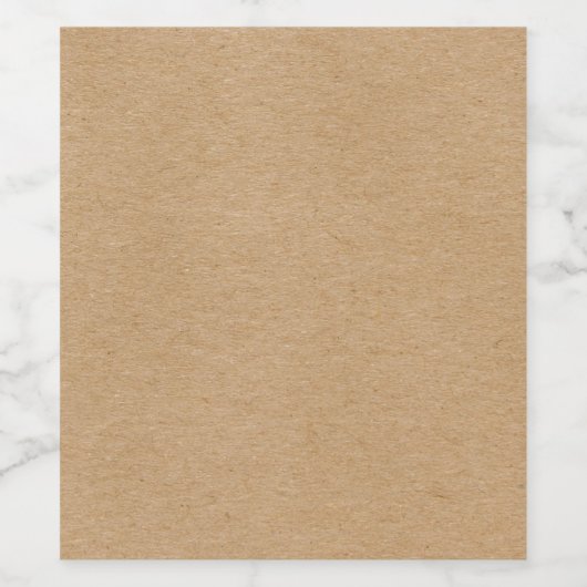 Simple Rustic Kraft Stylish Boho Wijn Etiket (Enkel label)