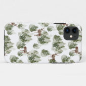 Simple Rustic Modern Winter Forest Pattern Case-Mate iPhone Case (Achterkant (horizontaal))