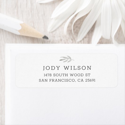 Simple Rustic Return Address Labels (Insitu)