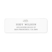 Simple Rustic Return Address Labels (Voorkant)