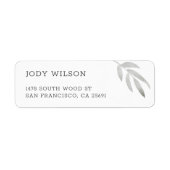 Simple Rustic Return Address Labels (Voorkant)