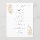 Simple Rustic Vintage Modern Wedding Menus (Voorkant)
