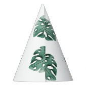 Simple Safari Oerwoud Monogram 1e verjaardag Feesthoedjes (Achterkant)