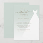 Simple Sage Green Calligraphy Vrijgezellenfeest Kaart (Voorkant / Achterkant)