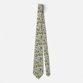 Simple Sage Green Easter Eggs Lavender Nest Stropdas (Voorkant)