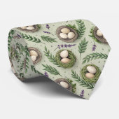 Simple Sage Green Easter Eggs Lavender Nest Stropdas (Opgerold)