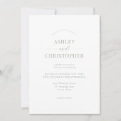 Simple Sage Green Modern Elegant Wedding Kaart (Voorkant)