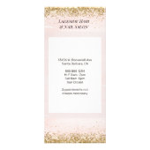 Simple Salon Waterverf Price List Services Reclamekaart (Achterkant)