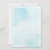 Simple Sand Dollar Beach Theme bruiloft uitnodigin Kaart (Achterkant)