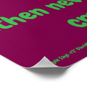 "Simple Says-#2" grappig, citaat, geestig  Poster (Hoek)