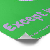 "Simple Says-#3" funny, quote, humor  Poster (Hoek)