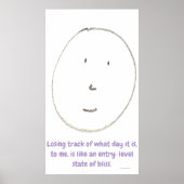 "Simple Says-#4", funny, quote, humor Poster (Voorkant)