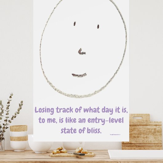 "Simple Says-#4", funny, quote, humor Poster (Keuken)