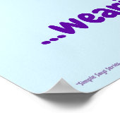 "Simple Says" #5 grappig, humor, citaat Poster (Hoek)