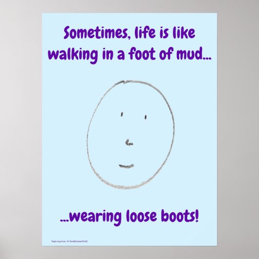 "Simple Says" #5 grappig, humor, citaat Poster (Voorkant)