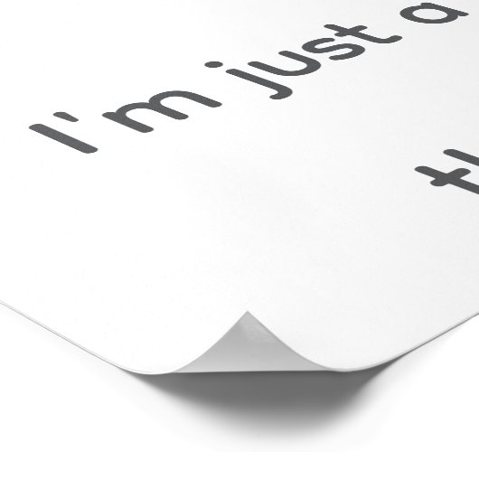 "Simple Says-#6", funny, quote, humor Poster (Hoek)