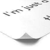 "Simple Says-#6", grappig, citaat, humor Poster (Hoek)