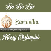 Simple Scandinavian neutral personalized christmas Grote Kerstsok