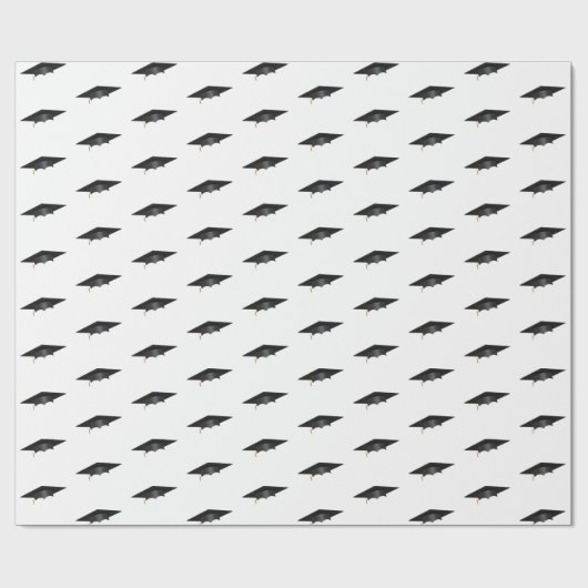 Simple School College Afstuderen Cap Cadeaupapier (Vlak)