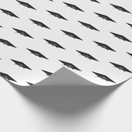Simple School College Afstuderen Cap Cadeaupapier (Hoek)