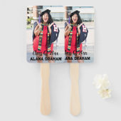 Simple School Photo Afstuderen Handwaaier (Voorkant en achterkant)