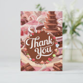 Simple Scoops Chocolate bedankkaart (Staand voorkant)