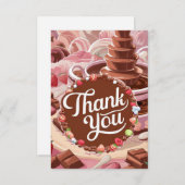 Simple Scoops Chocolate bedankkaart (Voorkant / Achterkant)