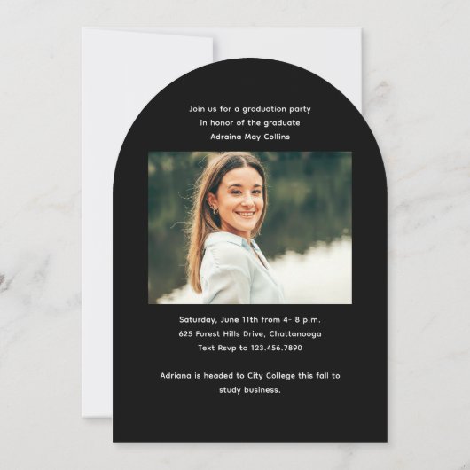 Simple Script 2 Photo Arch-Afstuderen Kaart (Achterkant)