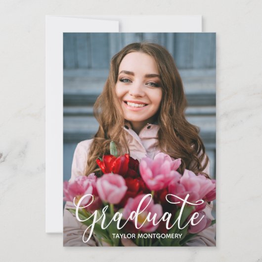 Simple Script Afstuderen Photo Aankondiging (Voorkant)