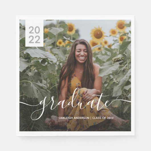 Simple Script Afstuderen Photo Servet (Voorkant)