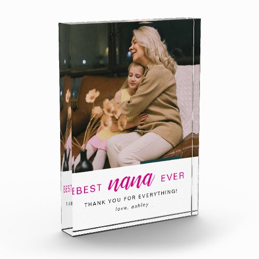 Simple Script Best Nana Ever Hot Pink  Fotoblokken (Links)