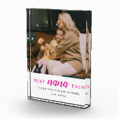 Simple Script Best Nana Ever Hot Pink Fotoblokken (Rechts)